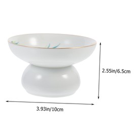 MAGICLULU Ceramic Tea Filter Infuser with Stand Holder for Tea Oolong Ceramic Design with Fine Pores for Superior Filtration for Home Office Use