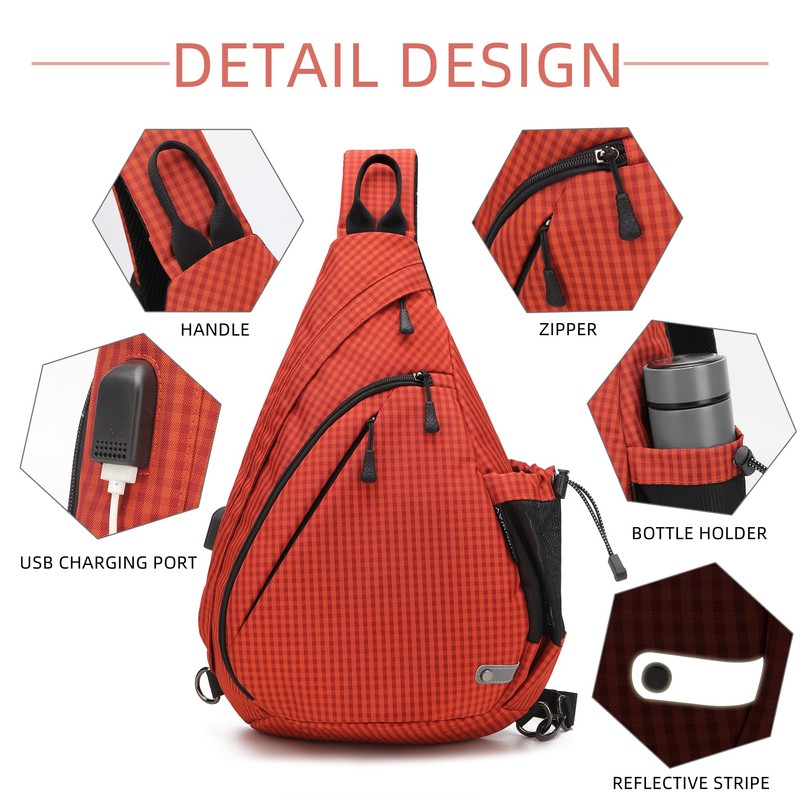 TurnWay Water-Proof Sling Backpack/Crossbody Bag/Shoulder Bag for Travel, Hiking, Cycling,
