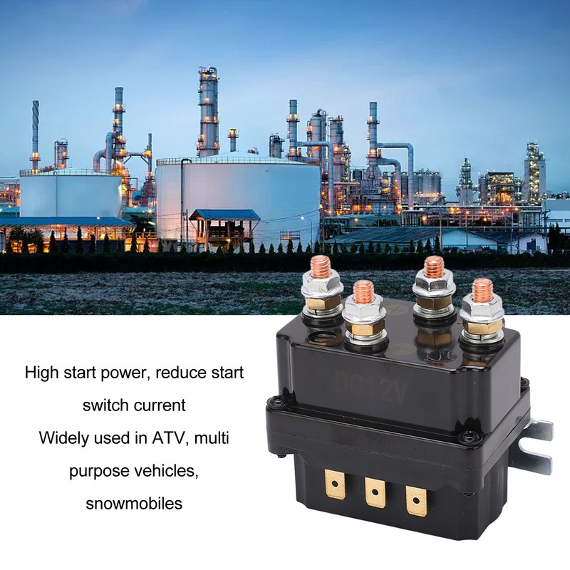 Winch Relay 250A Integrated Waterproof ABS Brass Electric Winch Relay