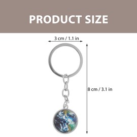 VILLFUL Earth Globe Keychain Pendant for Boy Girl Decorative Backpack Key Ring Unique Purse Keychain Sturdy Bag Ornament for Boys and Girls Present for Special Occasions