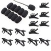 Microphone Tie Clip, Lapel Microphone Clip Replacement Kit, Lavalier Microphone