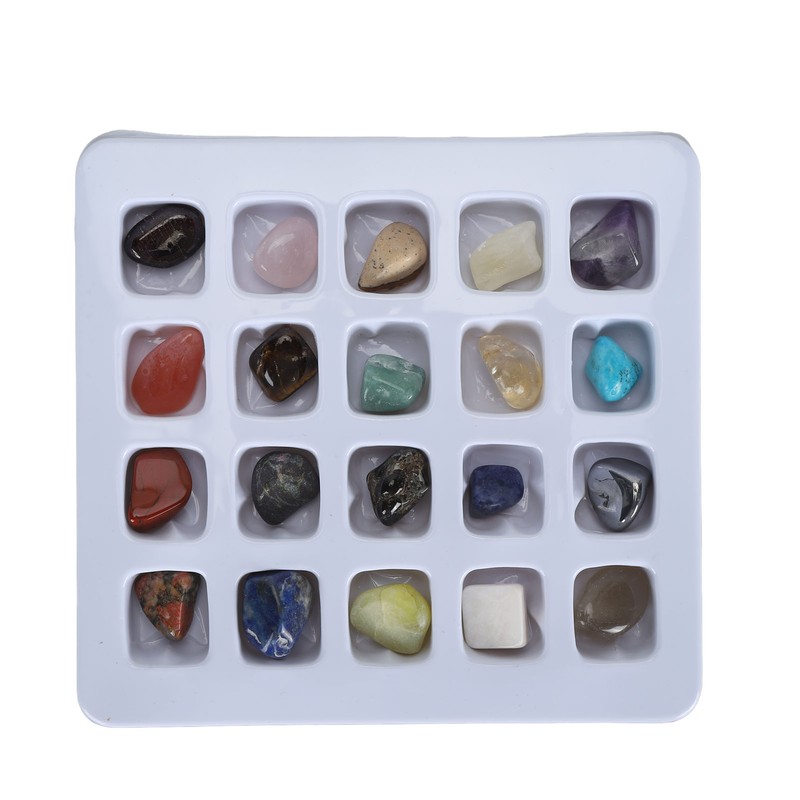 20pcs Rock Stone Colletction Kit for Boys Girls Exquisite Science