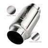 UPOWER 3" Inlet&Outlet Exhaust Resonator,9" Overall Length Center Straight Through