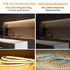 Yeewhale Cob LED Strip 15 m, App Control, with Remote
