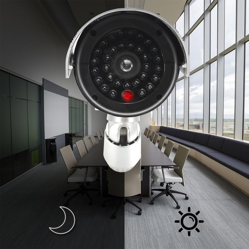 ERWEY Dummy Camera Fake Surveillance Camera CCTV with Flashing LED