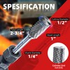 EZARC 5PCS Tungsten Carbide Rotary Burr Set, SB-5 Double Cut