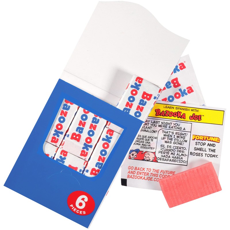 Bazooka Bubble Gum Bulk Individually Wrapped Original Pink Chewing Gum