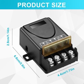 Wireless Remote Control Switch, 433 MHz 220 V 30 A Wireless Door Opener Remote Control with 2 Transmitters Radio Control, Remote Control Switch, Remote Control Switch for Garage Door Roller Shutters