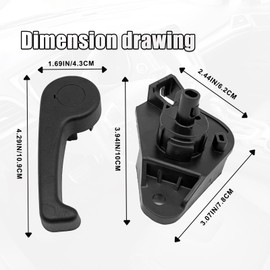 Hood Latch Release Handle with Mounting Bracket, Compatible with 2013-2020 Ford Fusion Lincoln MKZ, Replaces OEM# HS7Z-16B626-A, DS7Z-99042C74-A