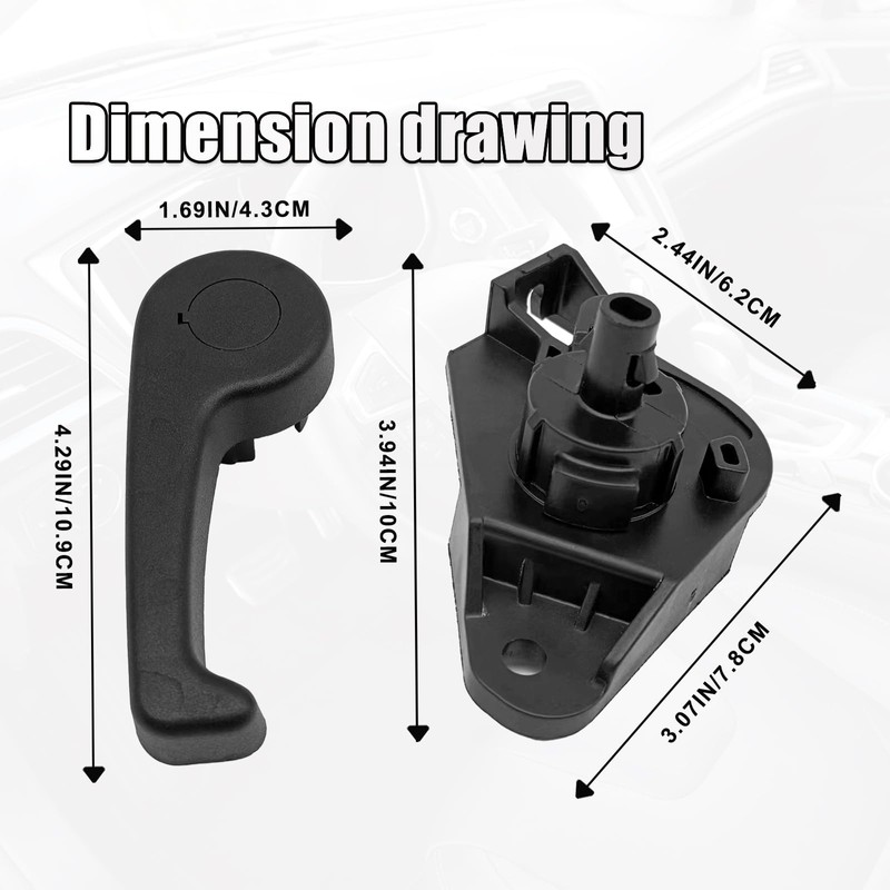 Hood Latch Release Handle with Mounting Bracket, Compatible with 2013-2020