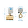 HSH-Flo 1-1/4 inch 110-230VAC 50/60Hz NPT Brass 2 Way Normally