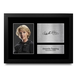 HWC Trading FR A4 Amanda Tapping Stargate SG-1 Gifts Printed Signed Autograph Picture for TV Show Fans - A4 Framed