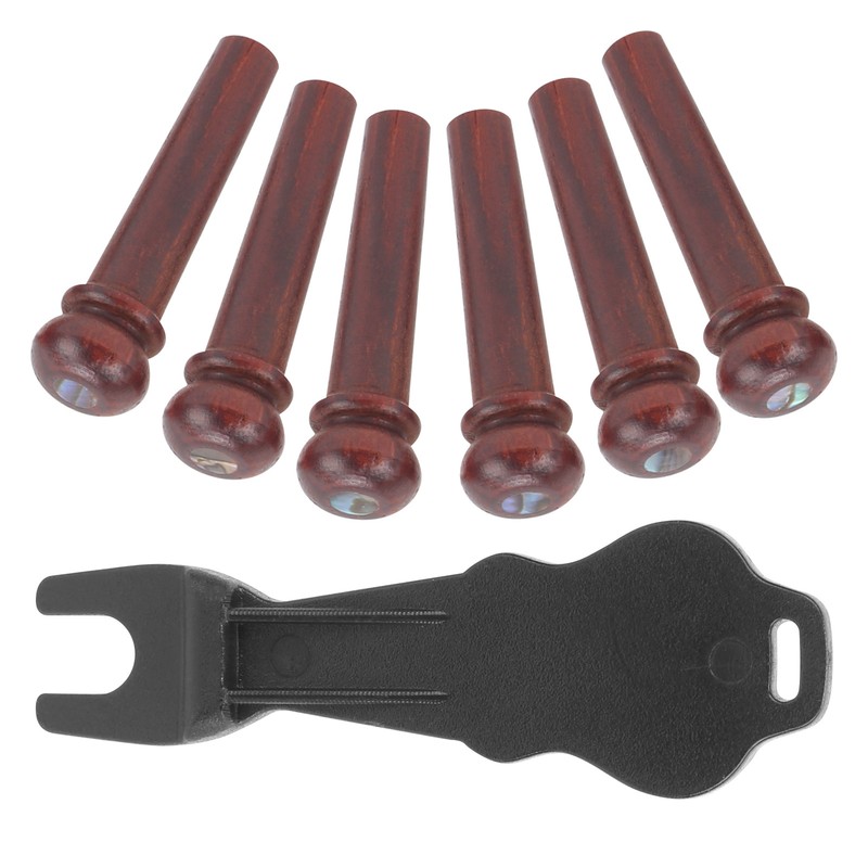 Guitar Bridge Pin Pegs Puller Cocobolo Wood Stringed Instrument Accessories