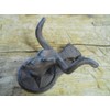 Vintage Cast Iron Antique Style Rustic Bull Steer Door Knocker