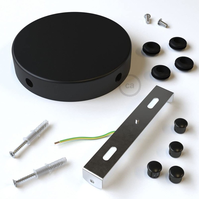 creative cables - Metal Cylindrical 4 Side Hole Lamp Canopy