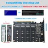 Quad NVMe PCIe Adapter, RIITOP 4-Port NVMe to PCI-e 4.0/3.0