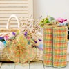 3 Rolls Fall Poly Burlap Mesh 10 Inches Plaid Check
