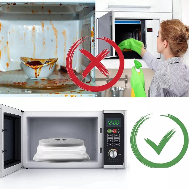 GLICPIX Thermoplastic Rubber Microwave Splatter Cover,Microwav