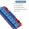 hiBCTR 12V 8-Channel Relay Module with Optocoupler Isolation - High/Low