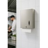 Chabrias Stainless Steel Paper Towel Dispenser Wall Mount – Multi-Fold