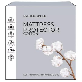 Protect-A-Bed Cotton Jersey Mattress Protector, Queen