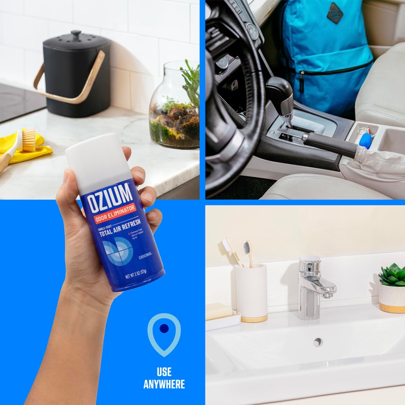 OZIUM® Air Freshener Odor Eliminator, 2oz Single Shot Total Air