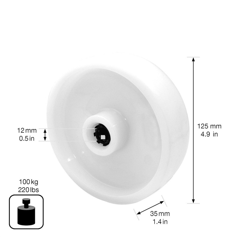 WAGNER 04952501 Swivel Castor / Fixed Castor / Furniture Castor