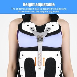 ERICAT Faja Toracolumbar Fija, Ortesis De Columna Lumbar, Seis Correas Ajustables Y Múltiples Protecciones Fijas, Diseño De Malla Transpirable Y...   