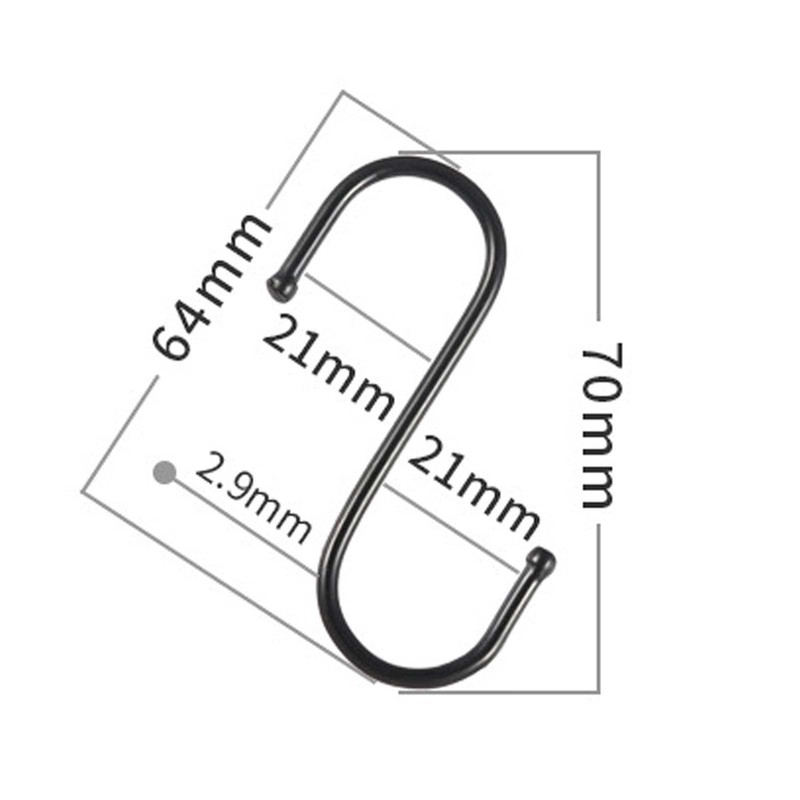 Yesmin 10 Pack in S Shaped Hooks Hanging Hooks Hangers