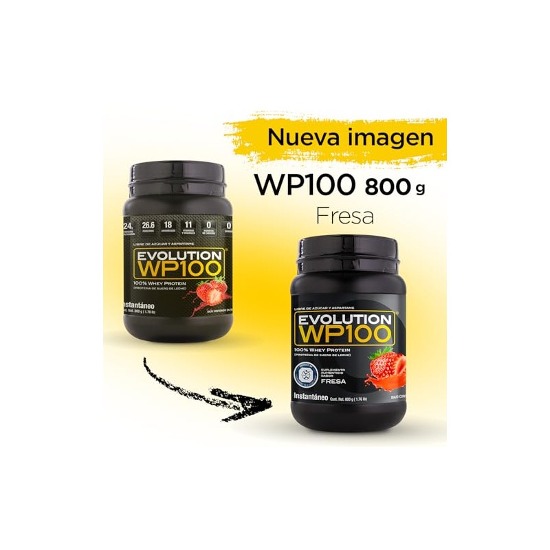 EVOLUTION, Protena de Suero de Leche, WP100, Whey Protein, 18