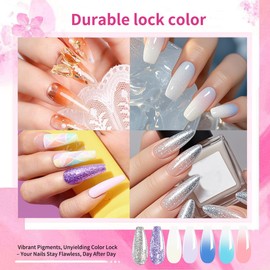 finger secret Ombre Gel Nail Polish White Red Black Pat Nail Polish Set,Ombre Pigment Palette for Nail Gradient Painting Gels for Nail Art DIY can be Painting Gel in Salon or Home Use