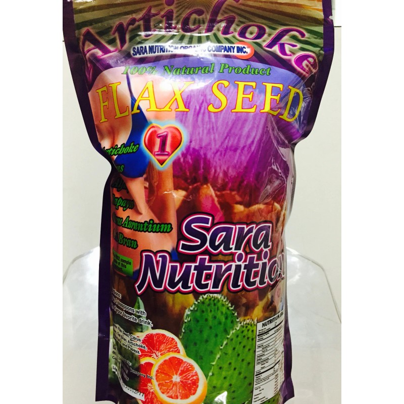 Sara Nutricion Organic Company New Alcachofa Linaza Flax Seed Sara