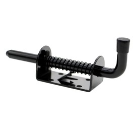 2 Packs 5 Inch Spring Loaded Barrel Bolt Latch Pin, Heavy Duty Steel Sliding Door Lock for Doors/Cabinets/Chests, 2mm Thickened Interior and Outdoor Solid Hardware Latch