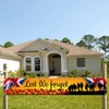 Remembrance Decoration 50x300CM, Veterans Day Lest We Forget Banner Outside