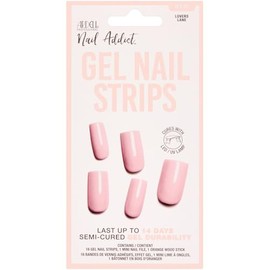 Ardell Nail Addict Gel Nail Strips - Lover Lane, Cures with LED/UV Lamp, Lasts Up To 14 Days, 1-pack