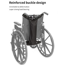 DAHE Oxygen Cylinder Bag for Wheelchairs Single Tank and Personal Items Carrier