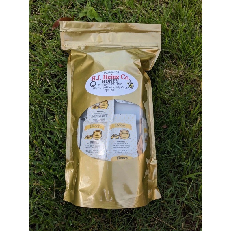 HEINZ HONEY SINGLE SERVE 50 Packs in Bag KOSHER .42oz