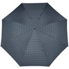 Knirps Minimatic SL Gents Print Men's Pocket Umbrella, Check-anthracite