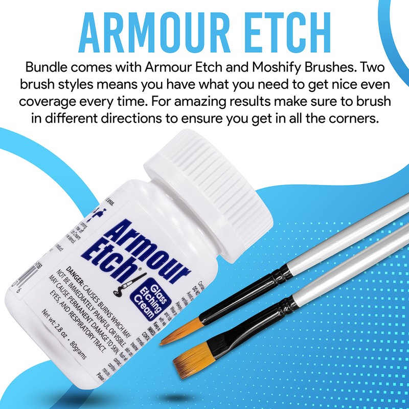 Armour Etch Glass Etching Cream - Starter 2.8oz Size -