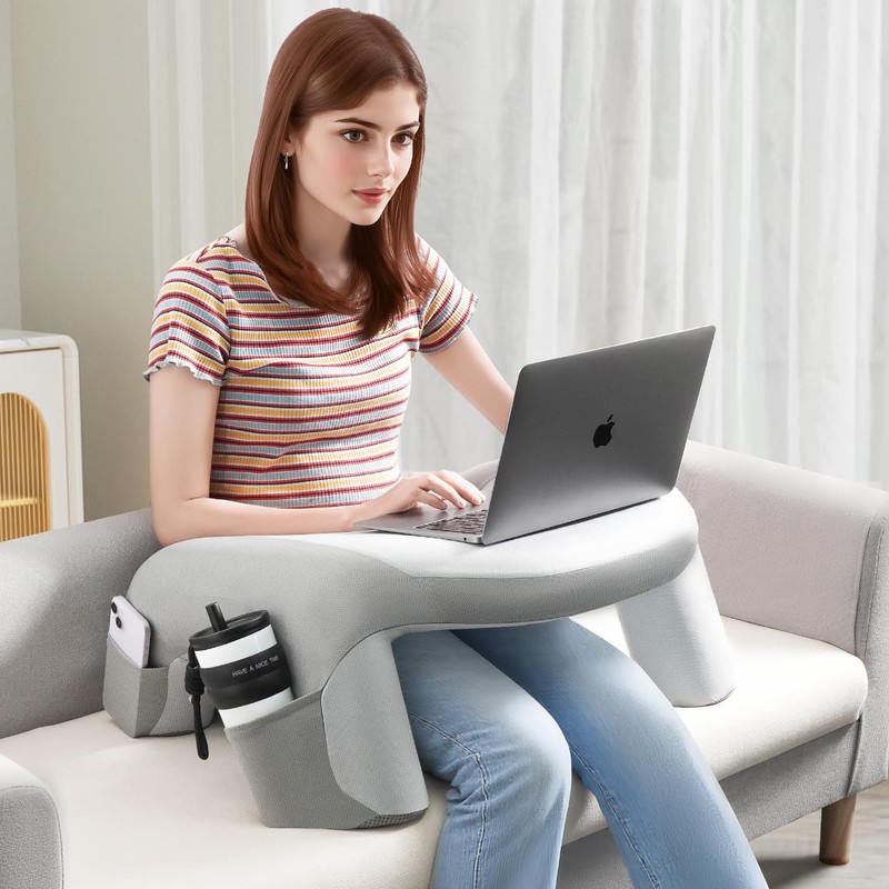 WOGAHEV Reading Pillow for Bed, Lap Desk for Laptop, Memory