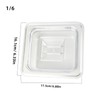 WELKOR 6 Pack Food Pan with Lids,1/6 Size Shatterproof Stackable