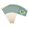 Delaware State Handheld Stick Flag 4x6 Inch 12 Pack Small