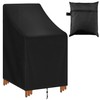 QingHuiTuoYe Stackable Patio Chair Cover Waterproof Outdoor Chair Cover Lounge