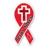 Jesus Saves Ribbon Magnet by Magnet America Is 8" x