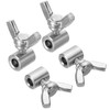 PATIKIL 4pcs 304 Stainless Steel 4mm Inner Diameter Hand Screw