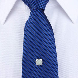 Men's Tie Pins Hawson Tie Tacks with Chain for Men Necktie Accessory Mother of Pearl (515064)
