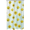 Spirella Anti-Mould Shower Curtain "Danger" Anti-Bacterial, Washable, Waterproof PEVA 180