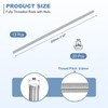 sourcing map 10Set M5-0.8x200mm Fully Threaded Rods, Threaded Rods Bar