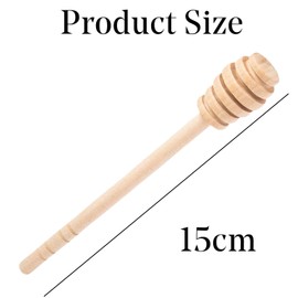 Wooden Honey Mixing Stirrer 10Pcs 6inch Honey Dipper Sticks Honey Spoon