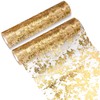 Oudain Gold Table Runner 14 Inch Wide Sequin Glitter Table